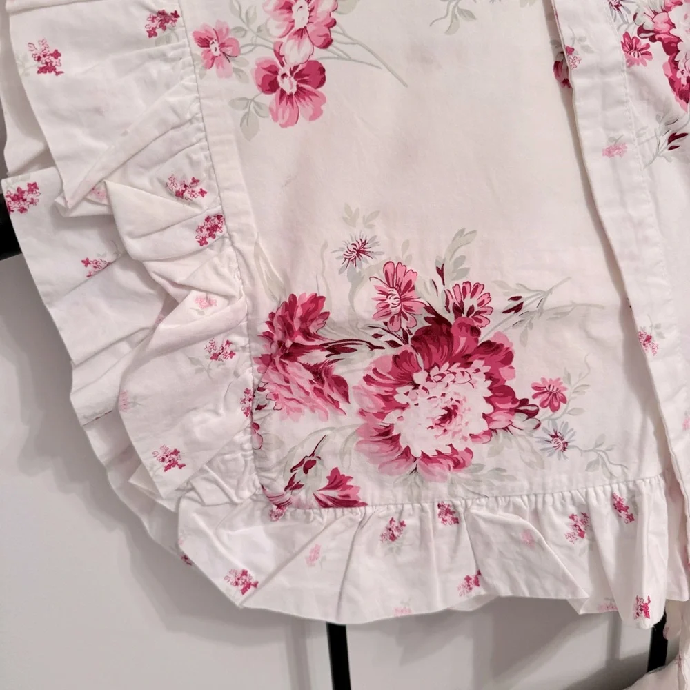 Rachel Ashwell Simply Shabby Chic  Rose White 2 Shame  100% Cotton